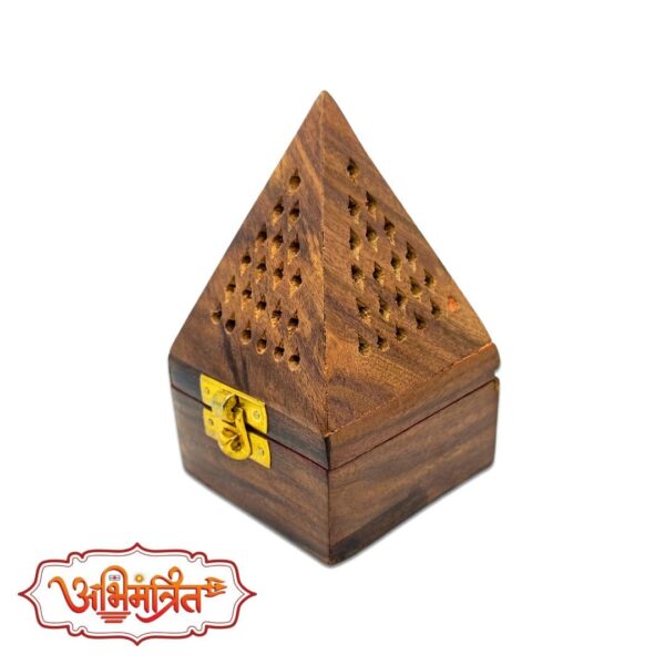 wooden dhoop stick holder box abhimantrit