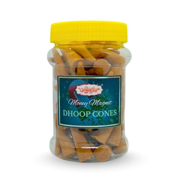abhimantrit siddh money magnet dhoop cones energized incense for pooja